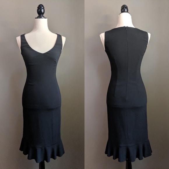 Vintage Moschino Ruffle Hem Cocktail Dress - Picture 2 of 8